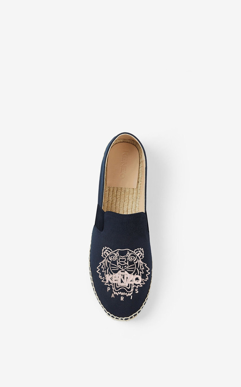 KENZO Tiger elasticated canvas espadrilles outlook
