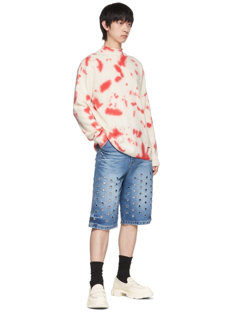 We11done Off-White Tie-Dye Sweater outlook