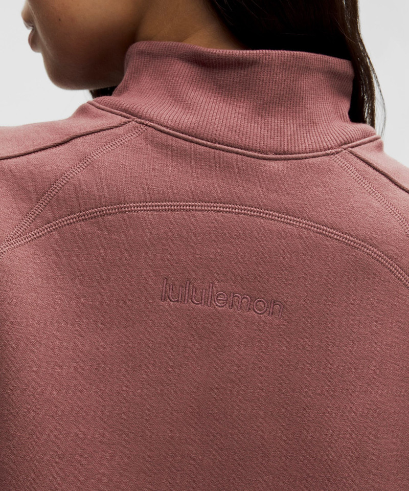 Plush Fleece Curved Hem Pullover 6