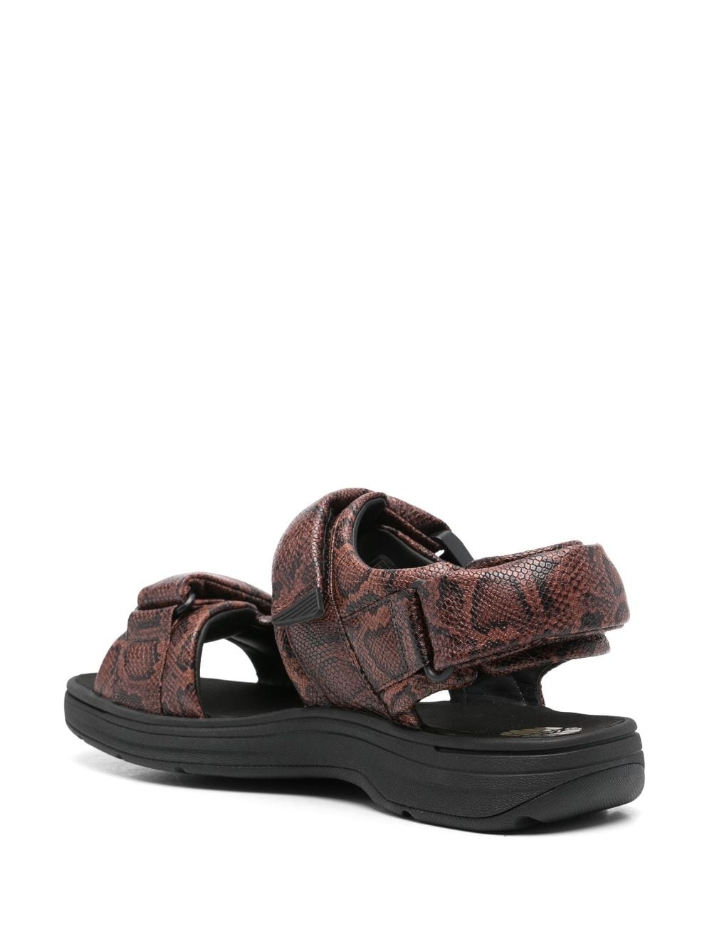 x Clarks snakeskin-print sandals - 3
