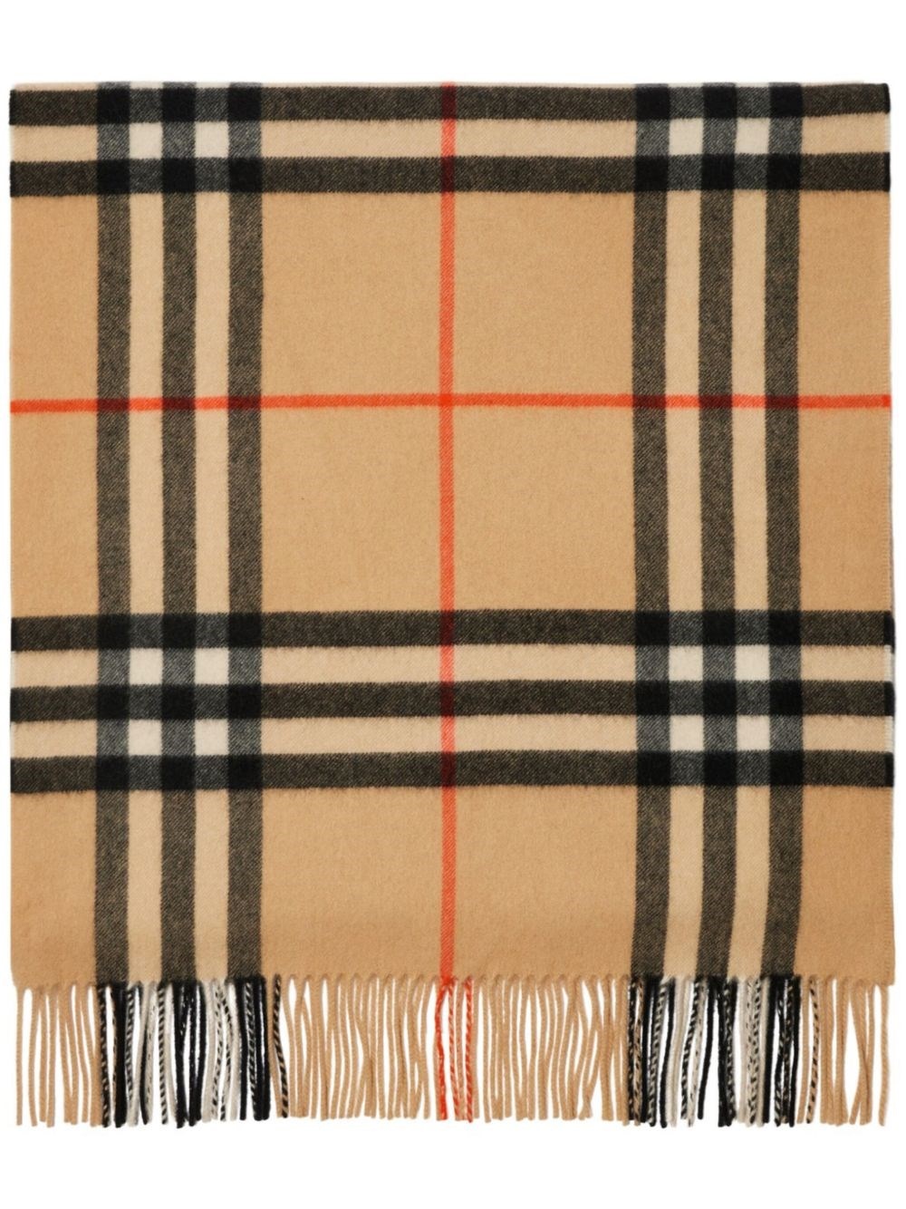 Check print scarf - 1