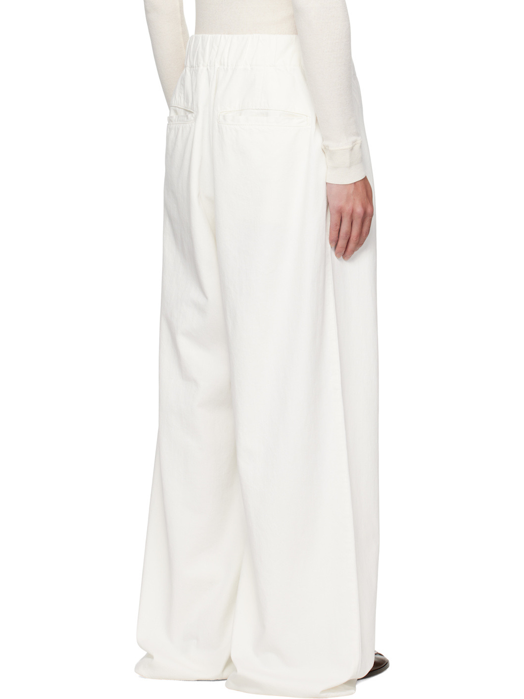 Off-White Drawstring Jeans - 3