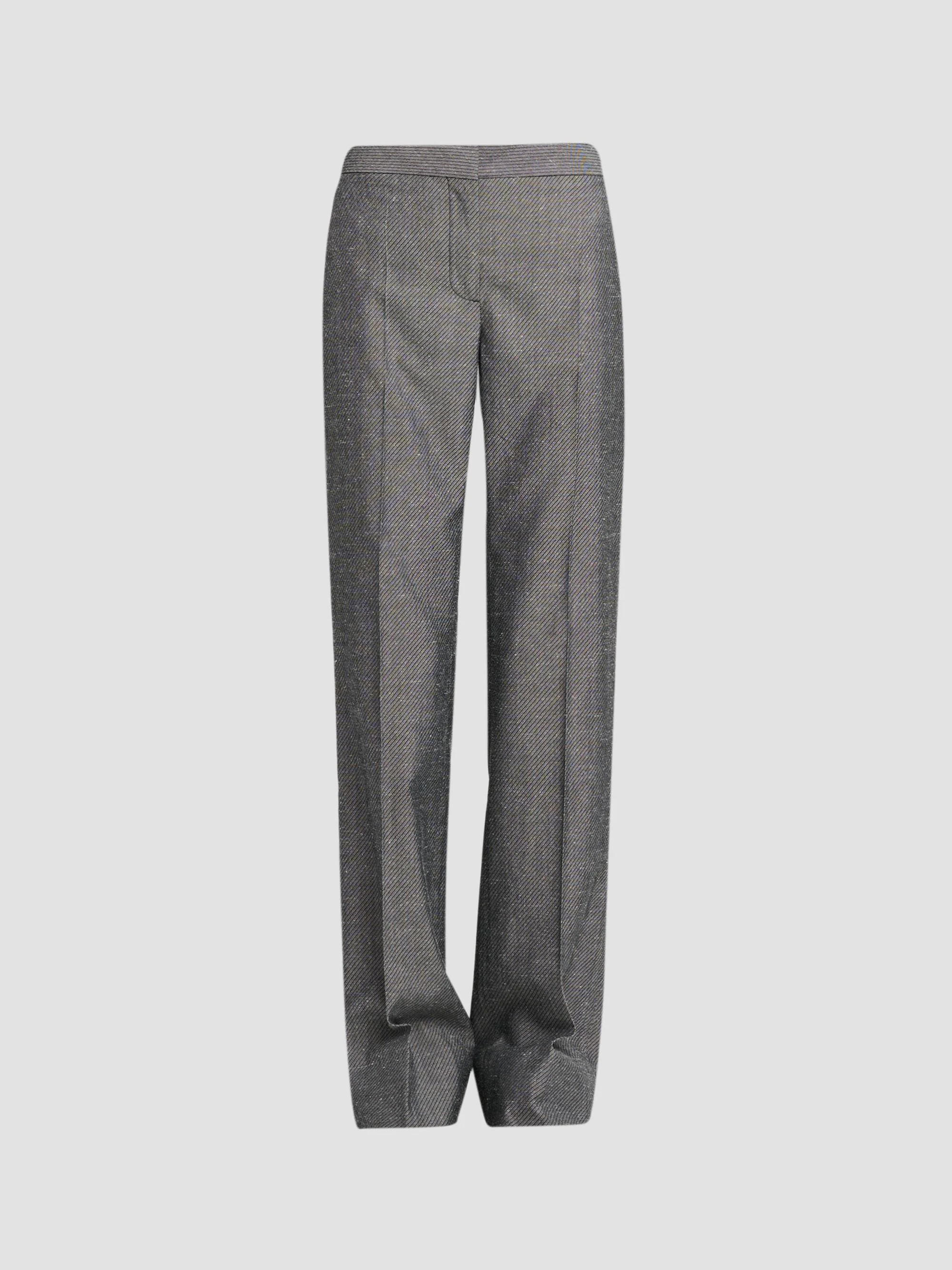 Women's Twill Straight-Leg Pants - Grey - 1