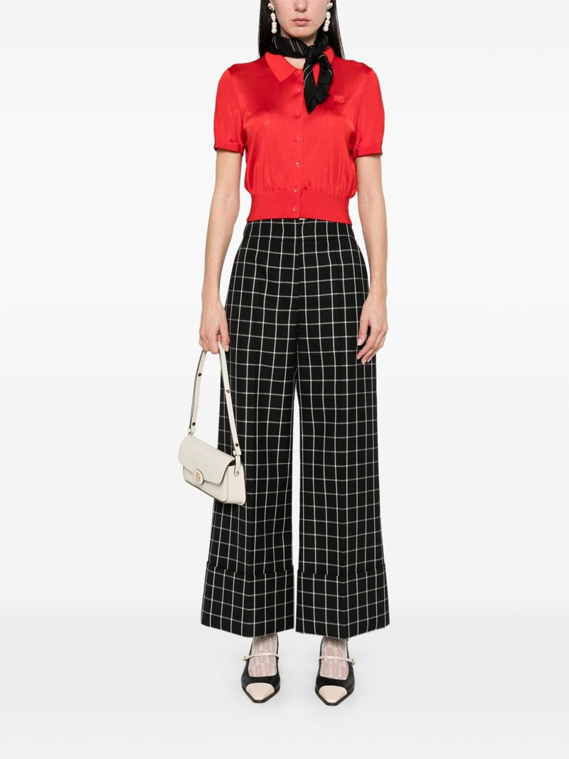 Valentino checked trousers outlook