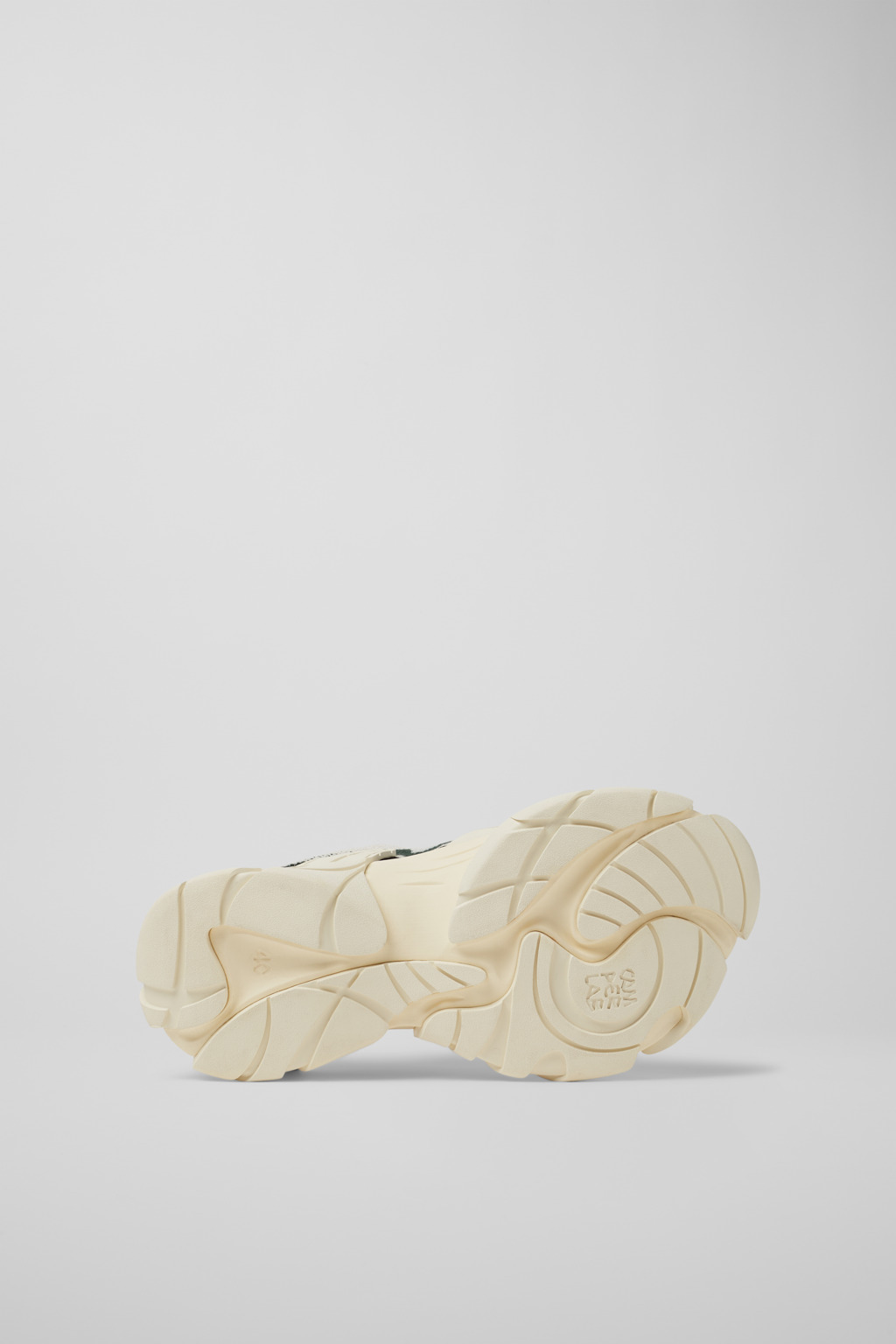 White-green textile sneakers - 5