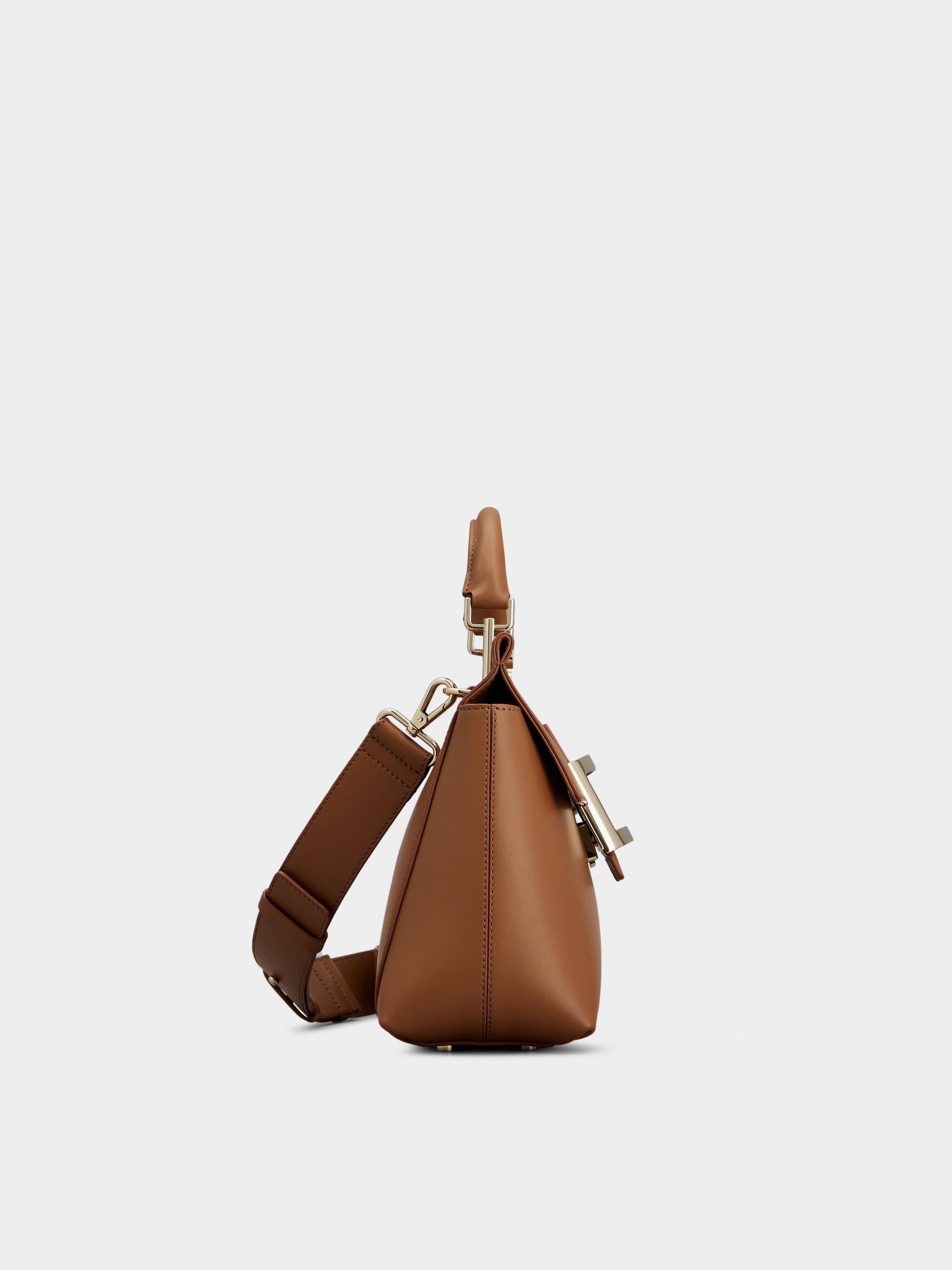 Viv' Cabas Metal Buckle Bag in Leather - 3