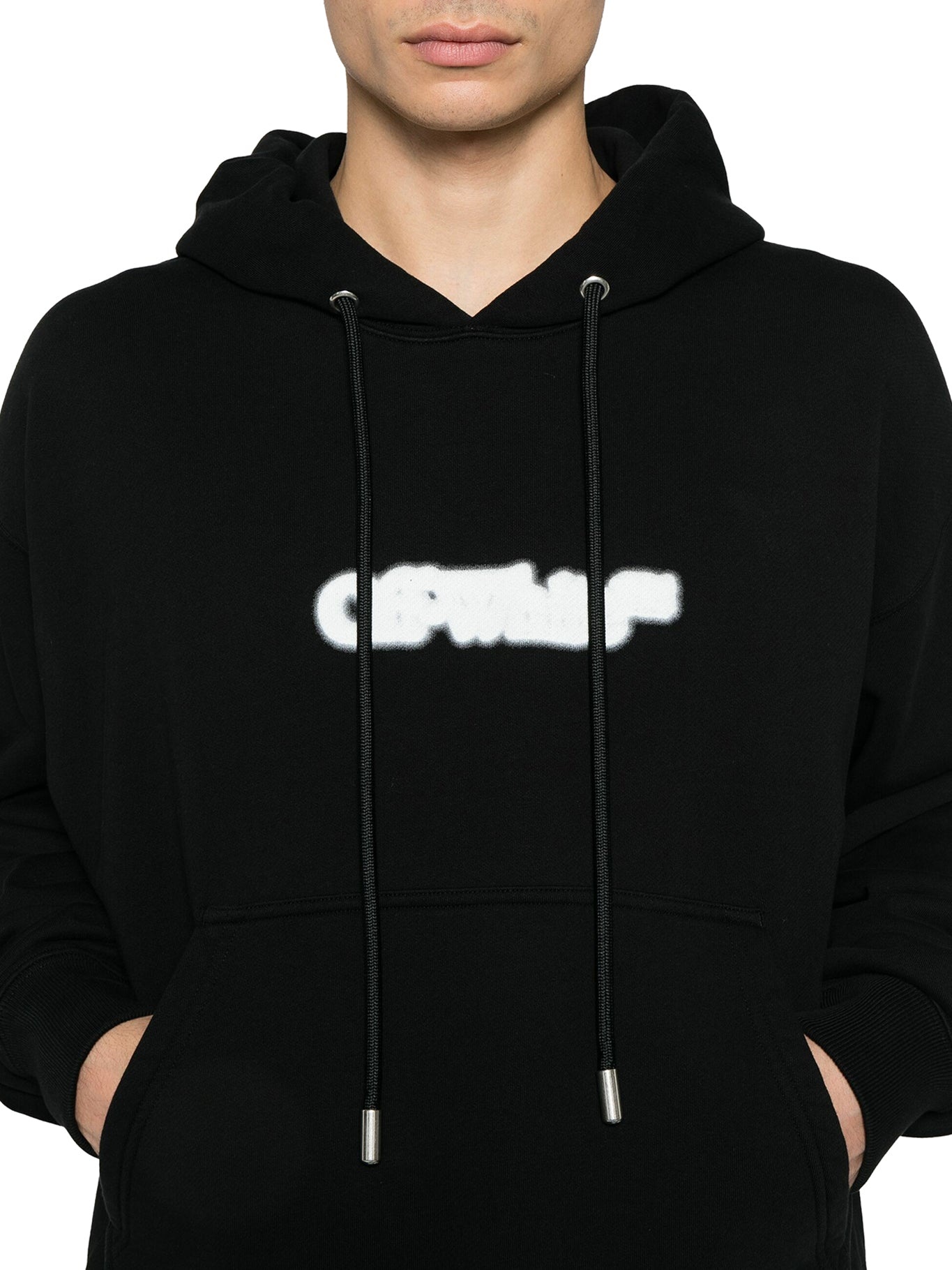 【送料&関税込】Off-White (spray Arrow Skate Hoodie Black - Spray Arrow Zip-Up Hoodie in BLACK | Off-White™