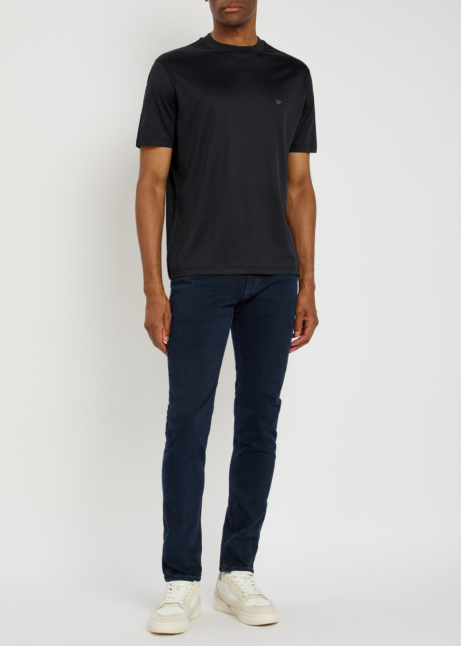 Emporio Armani Travel Logo-appliqué Jersey T-shirt - 4