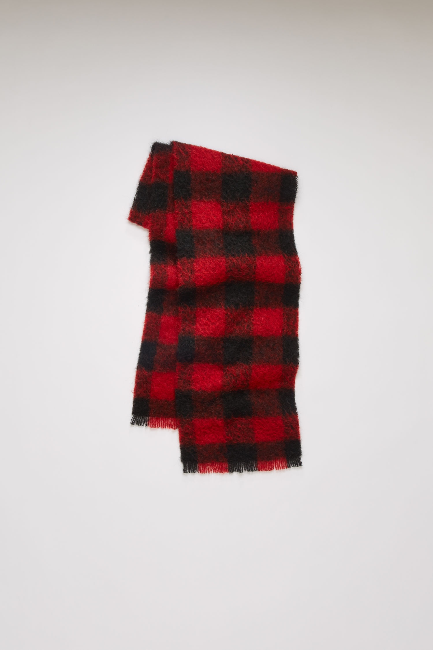 Checked scarf red/black - 2