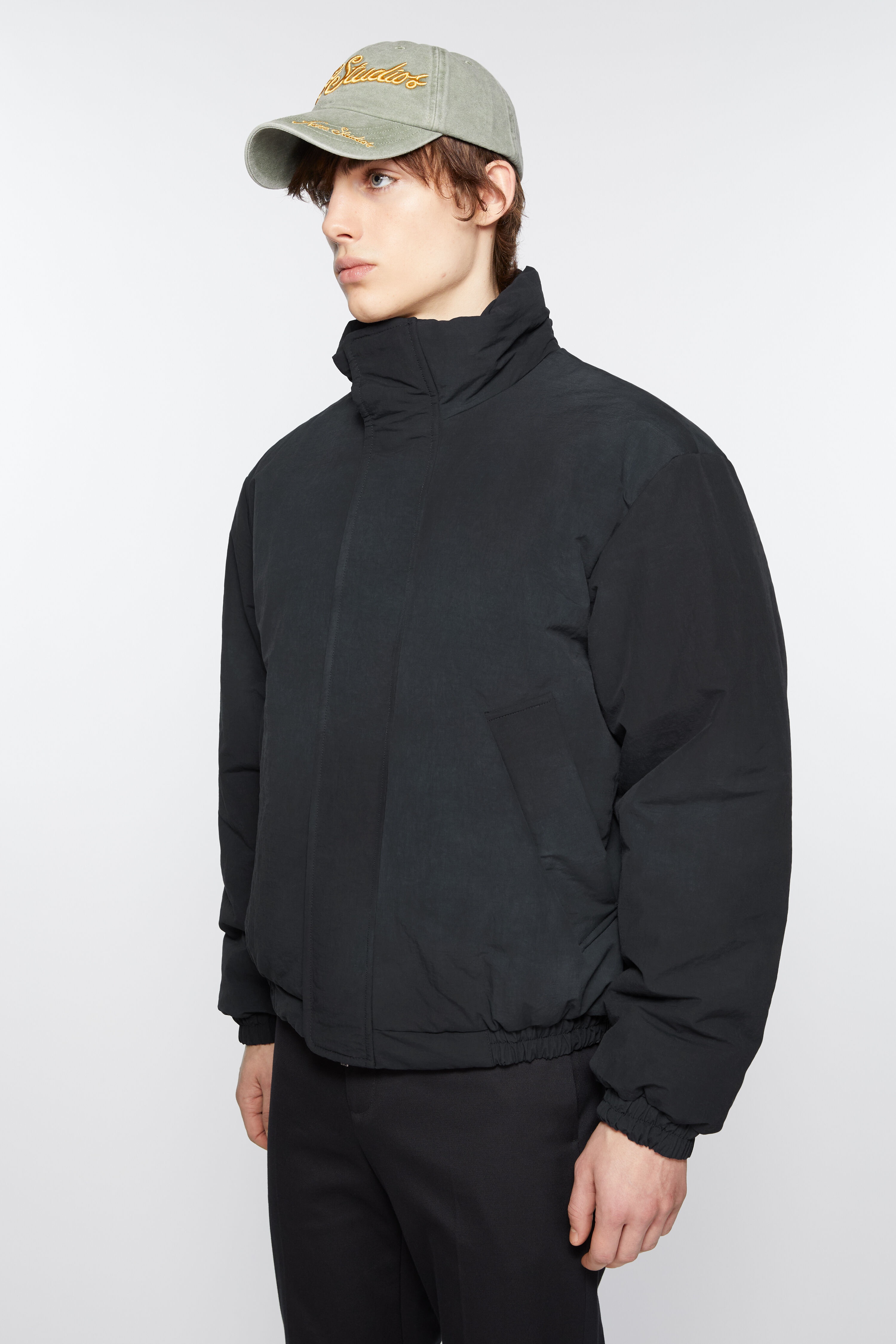 Dyed puffer jacket - Navy - 3