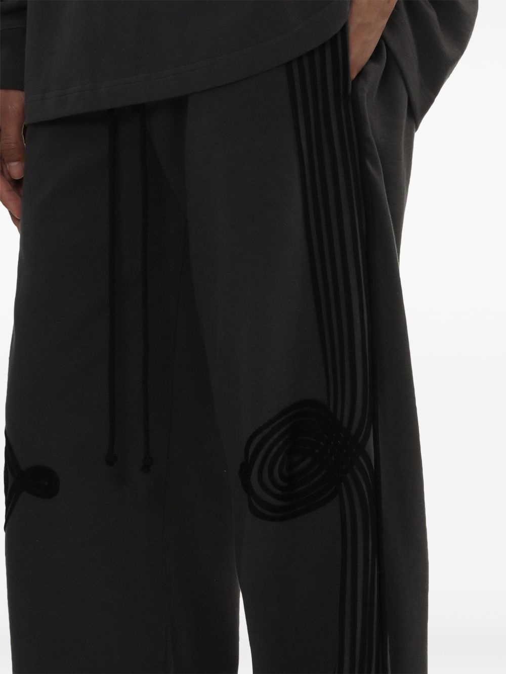 cotton track pants - 5