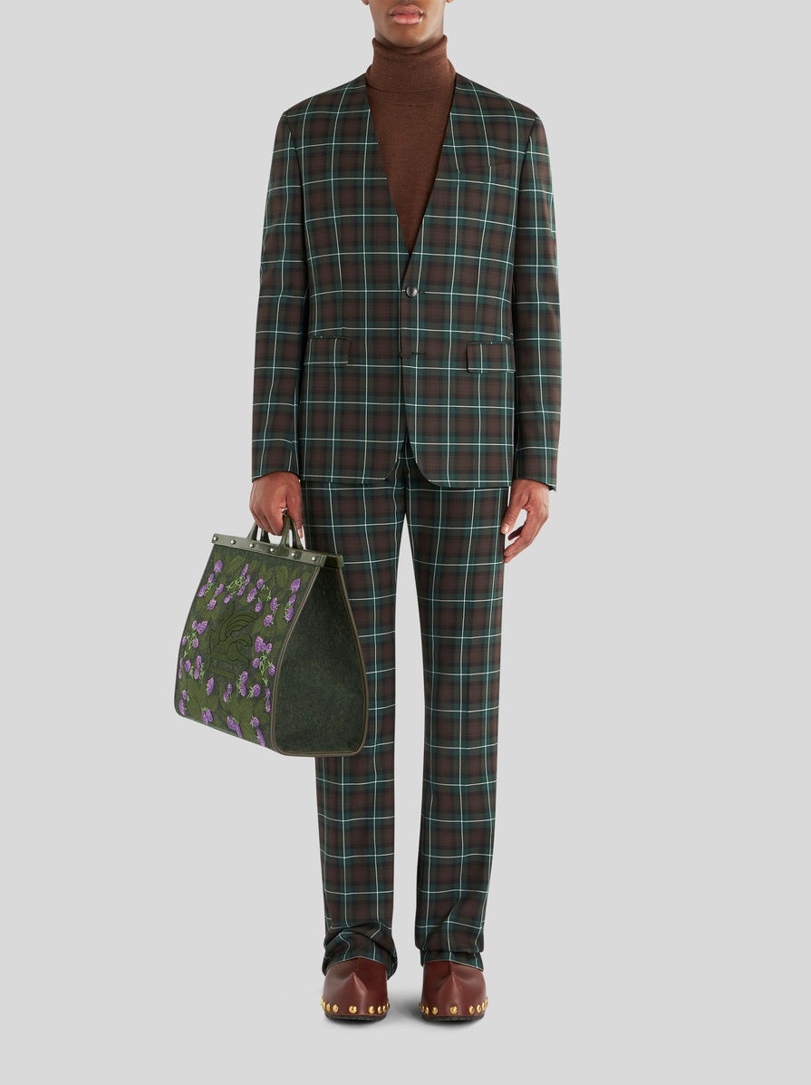 TWO-BUTTON TARTAN JACKET - 3