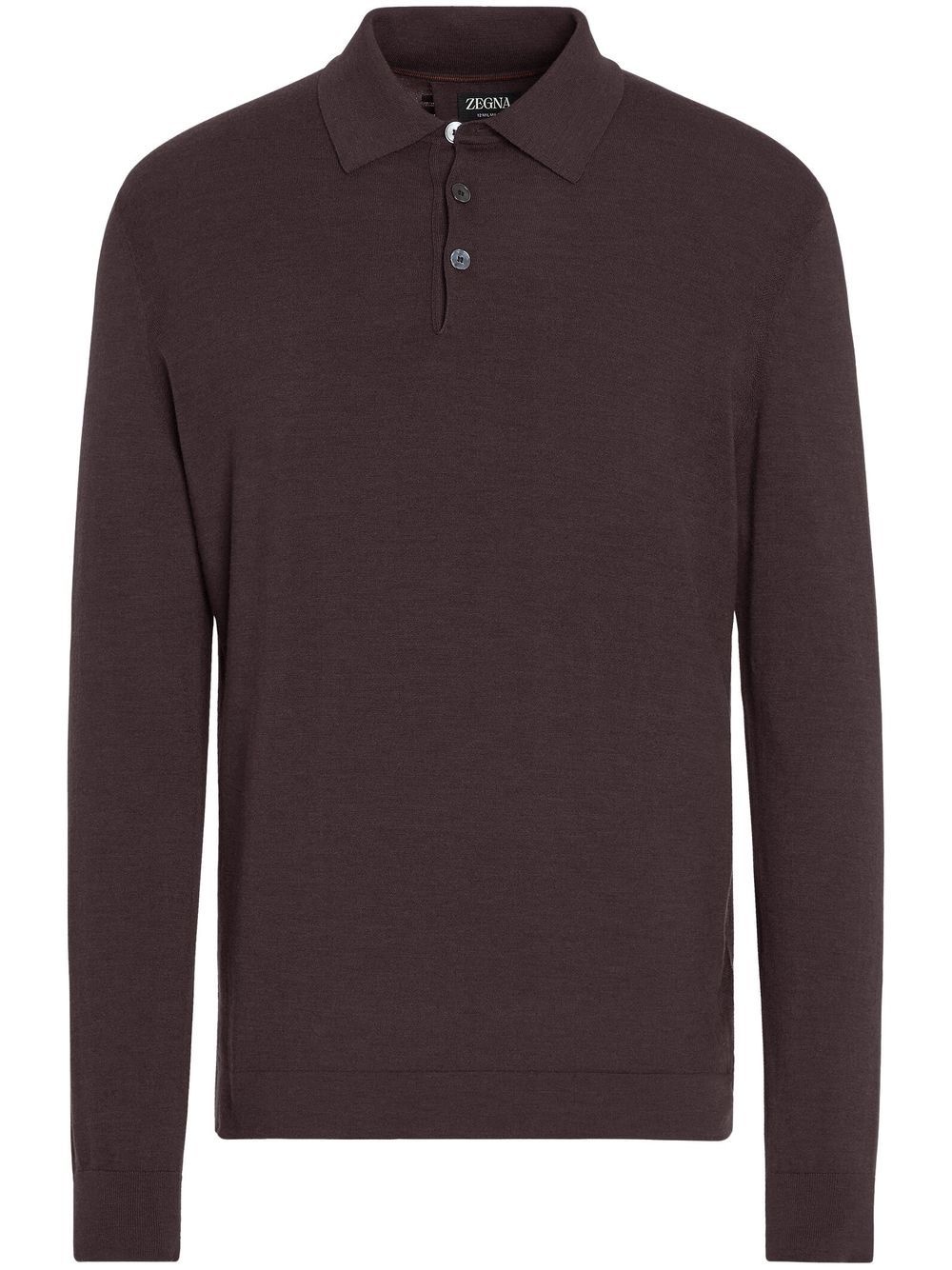 long-sleeved polo shirt - 1