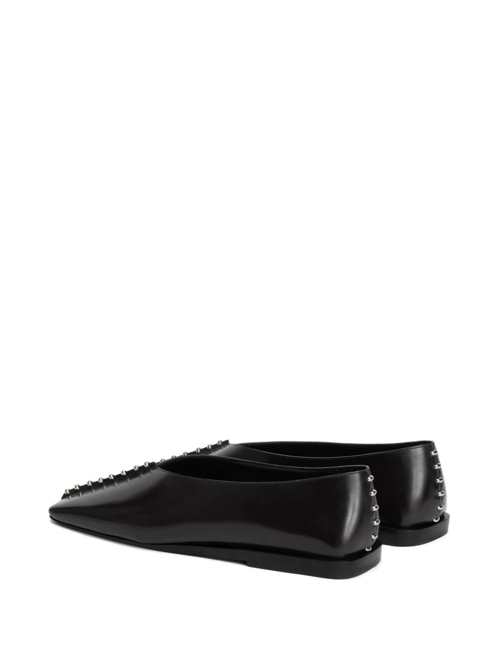 studded pointed-toe flats - 3