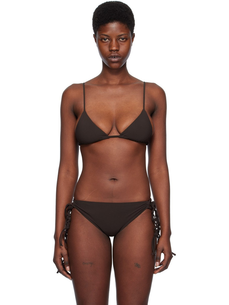 Brown Tangle Bikini Top 1