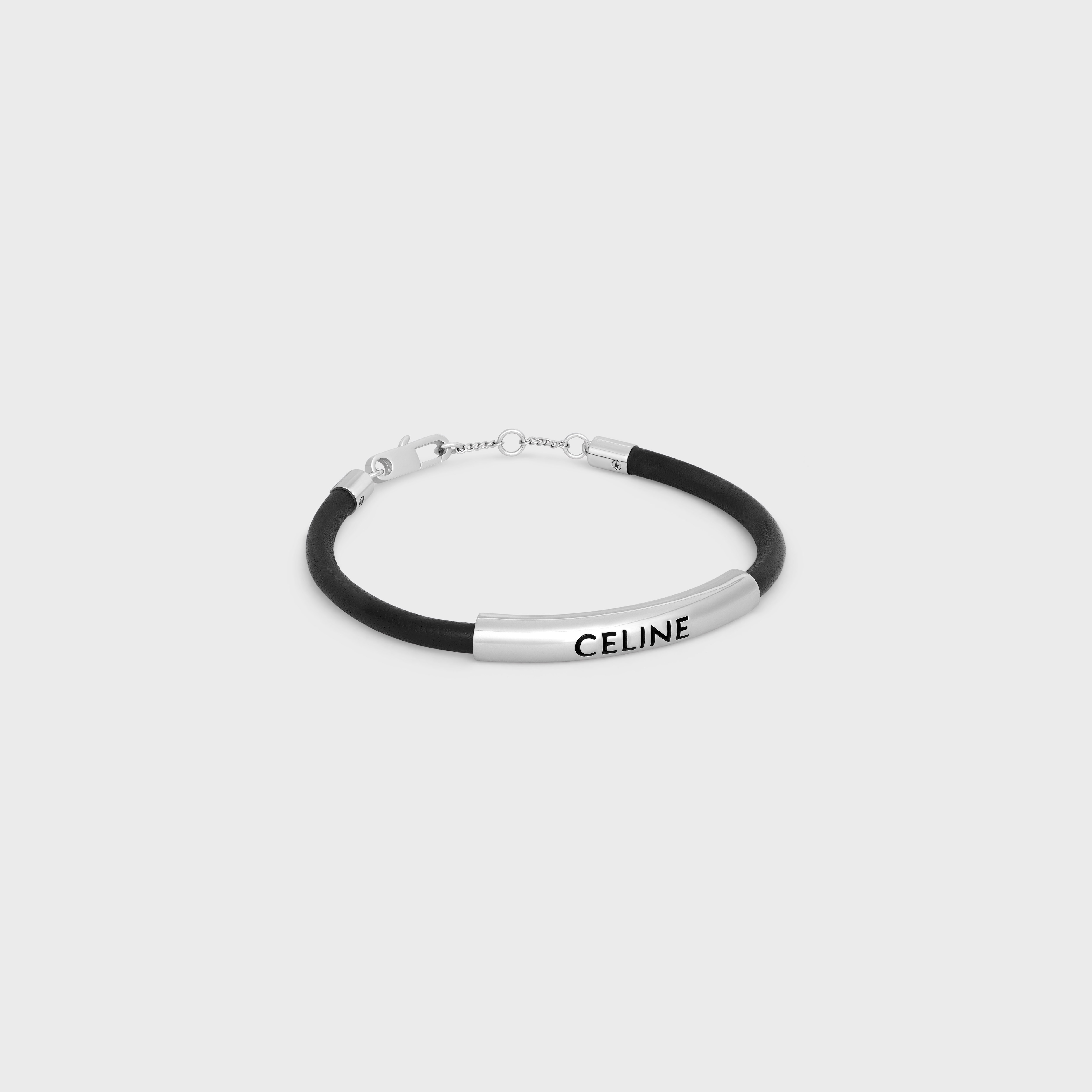 Plein Soleil Bracelet in Calfskin and Brass with Rhodium Finish - 3