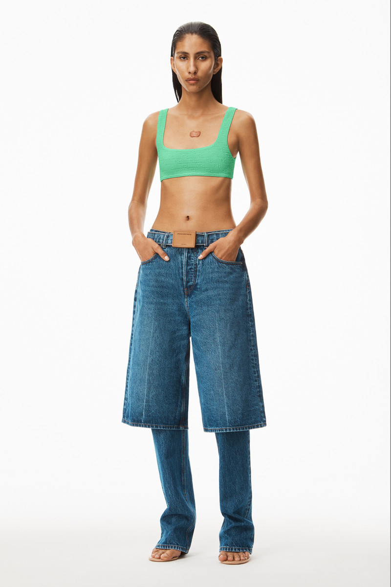 Alexander Wang BIKINI TOP IN TEXTURED JACQUARD JERSEY outlook