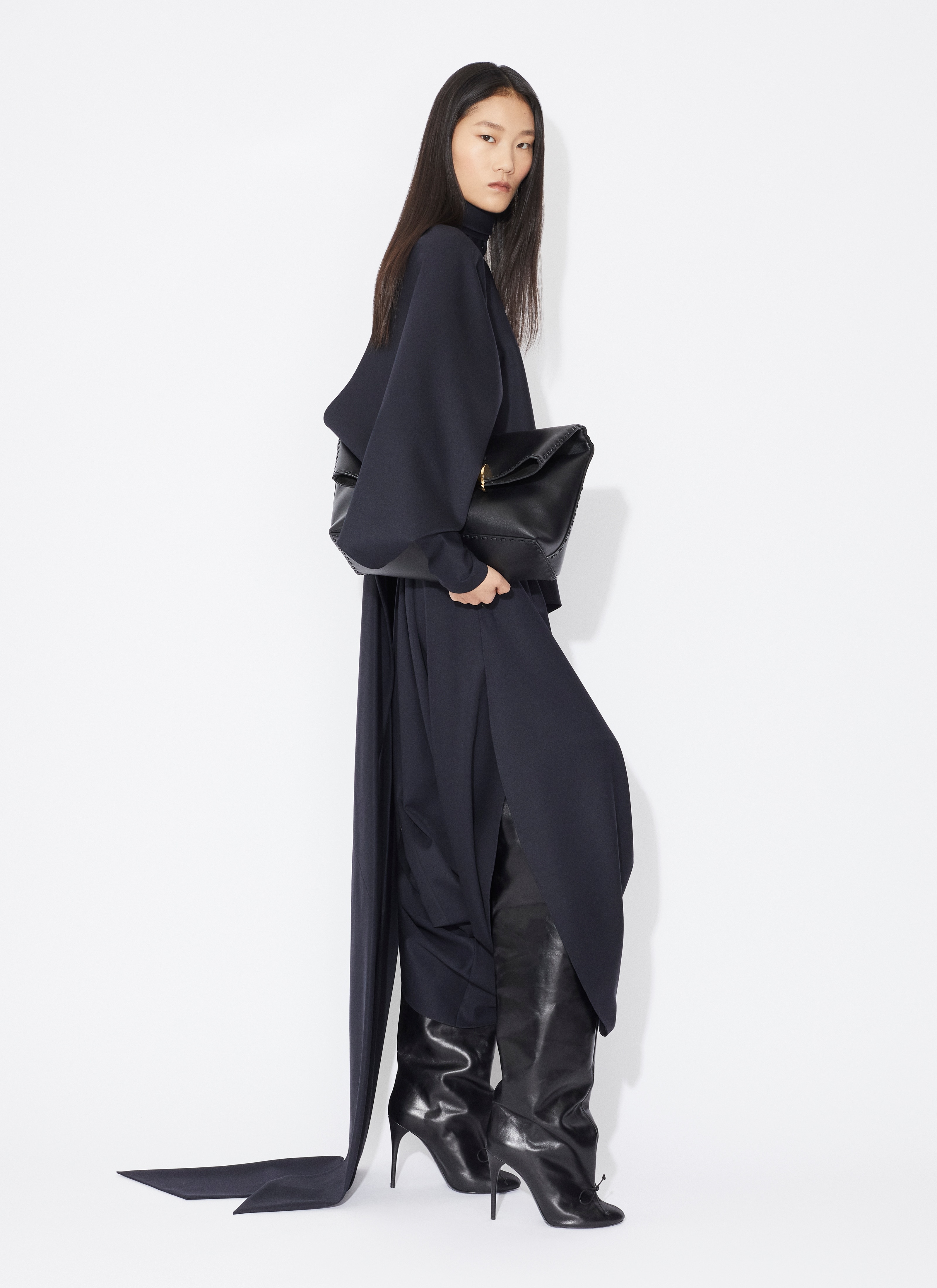 BACKLESS SCARF BLOUSE - 5