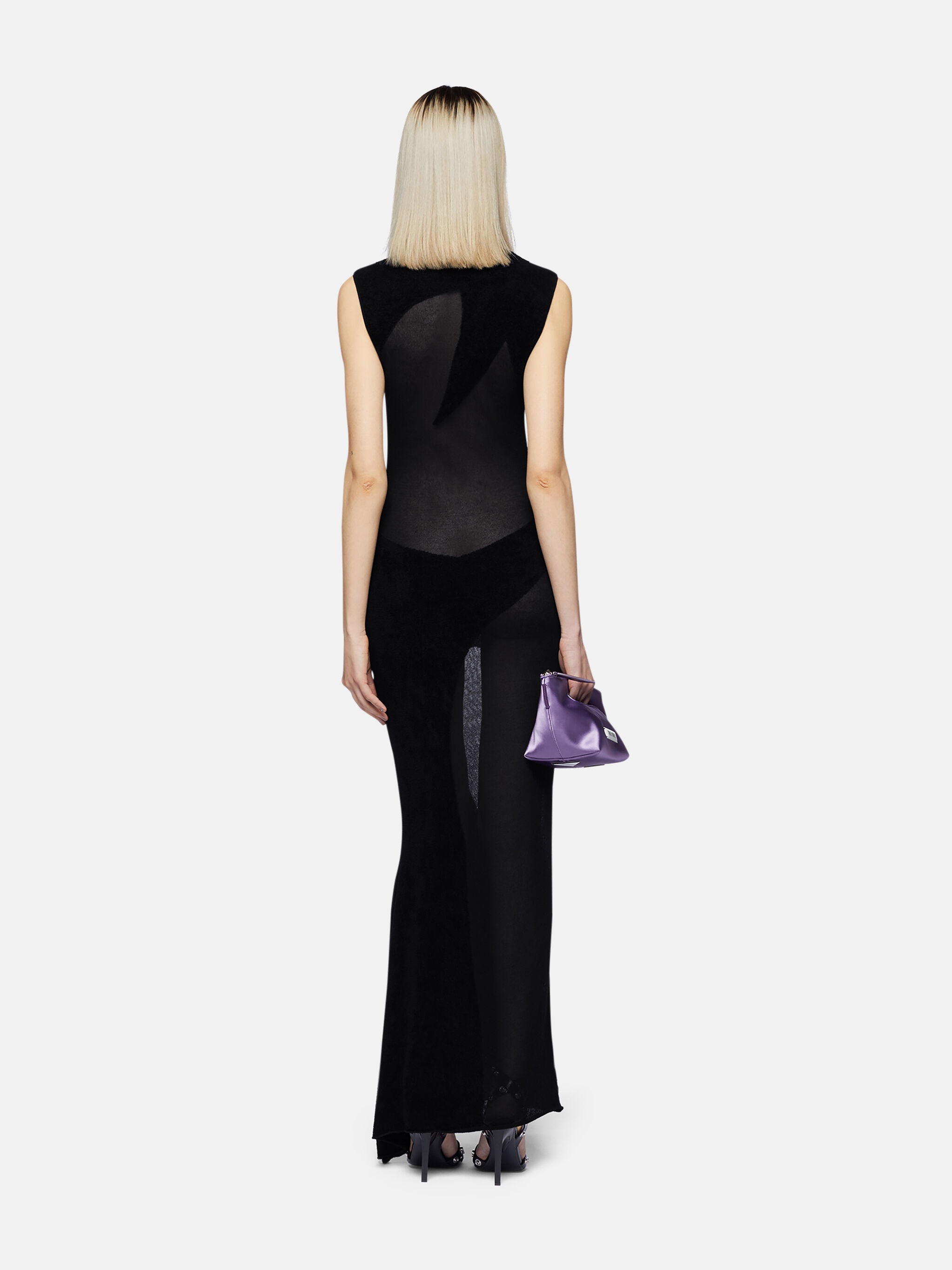 BLACK LONG DRESS - 3