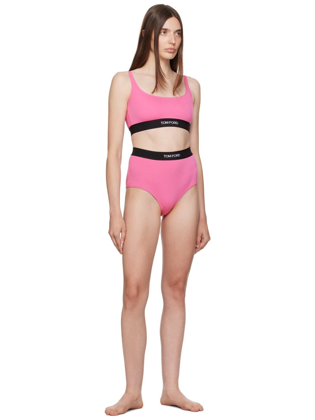 Pink Signature Bra - 4