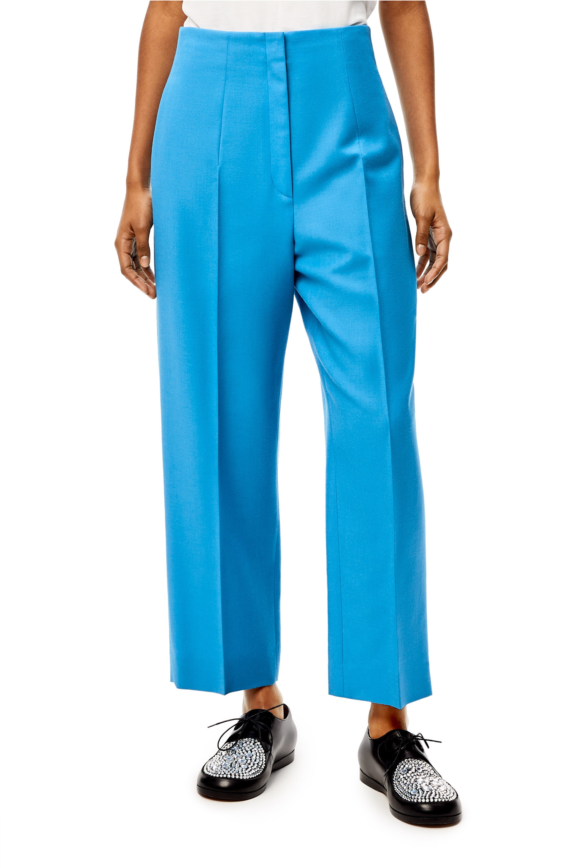 Tapered trousers in wool and mohair - 3