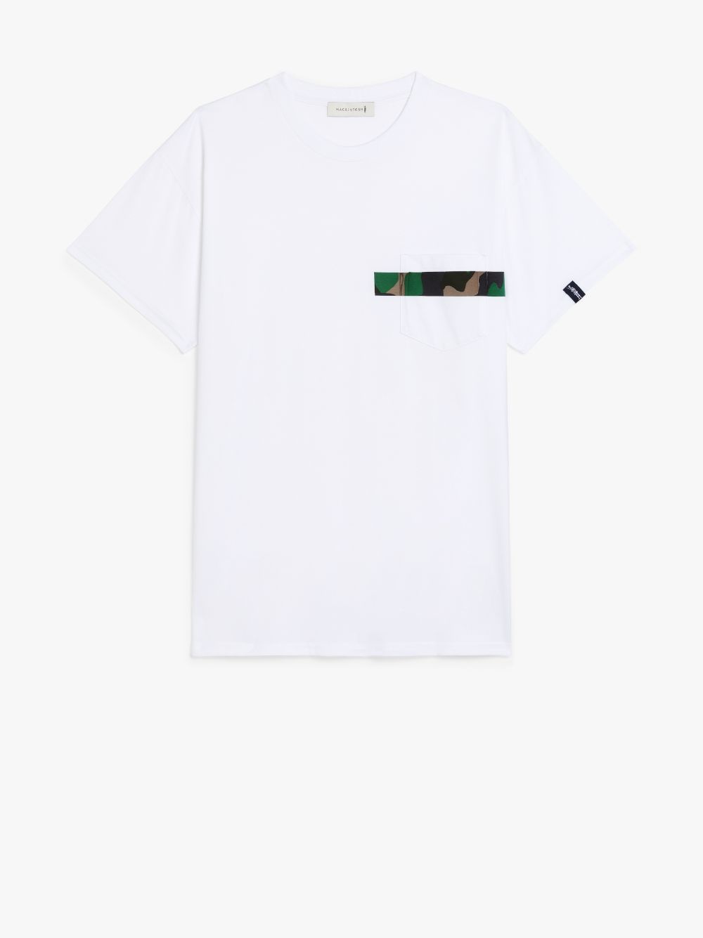 WHITE X CAMO COTTON T-SHIRT | GJM-206 - 1