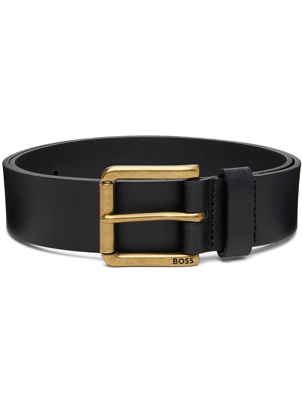 Black Leather Belt - 1