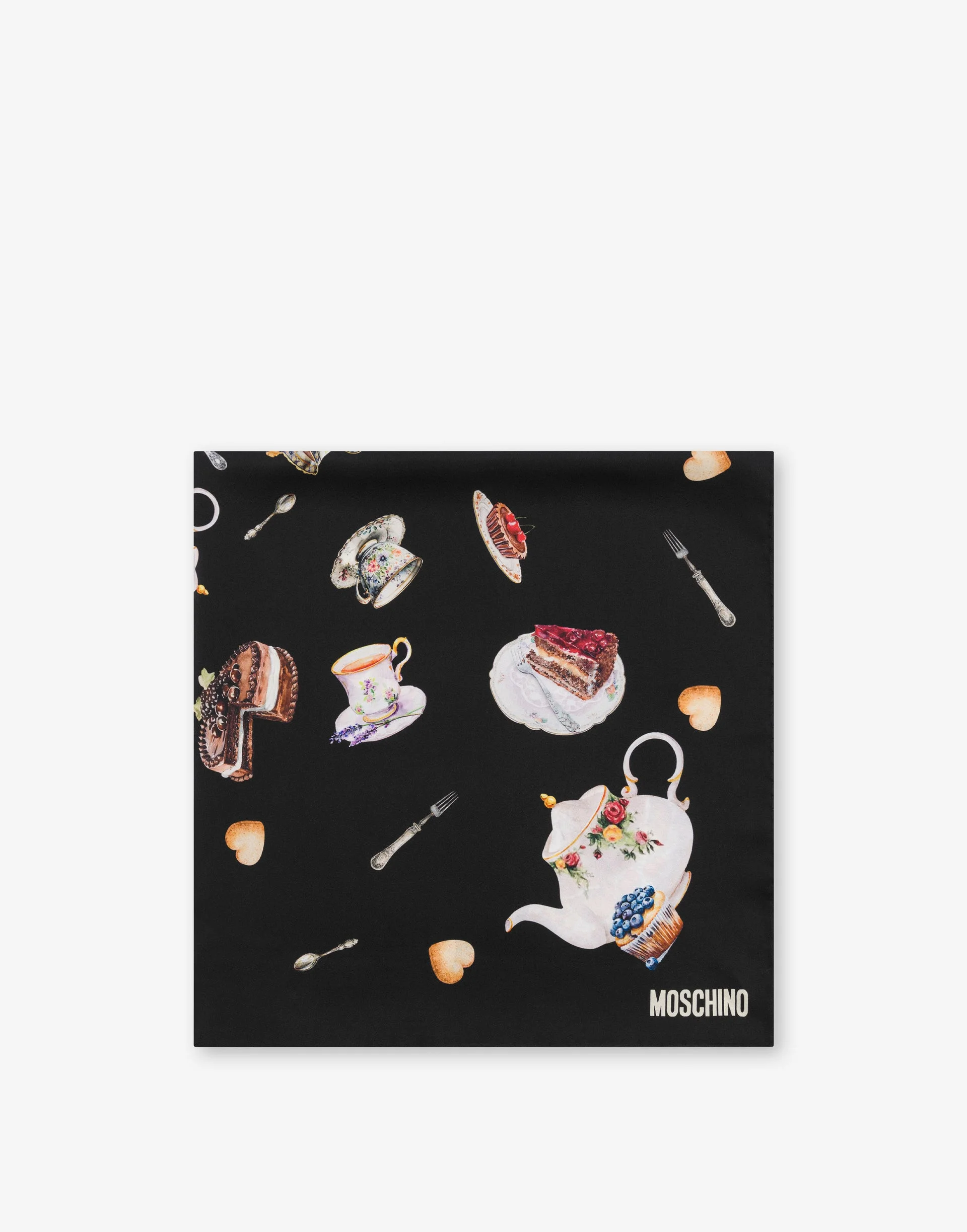 PRINTED SILK SCARF - 1