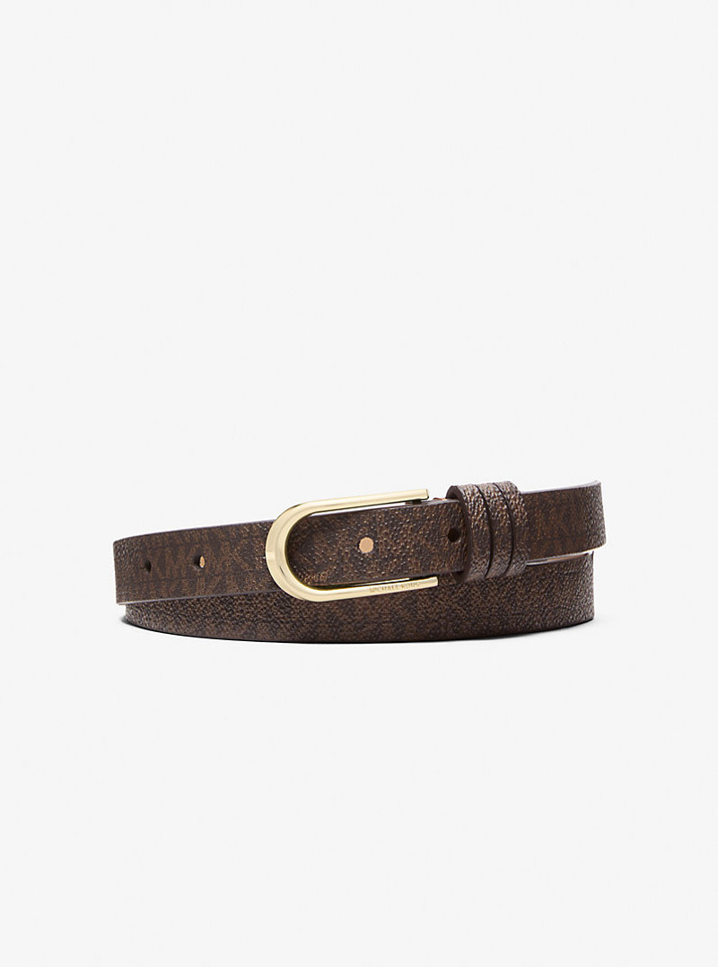 Signature Logo Skinny Belt 1