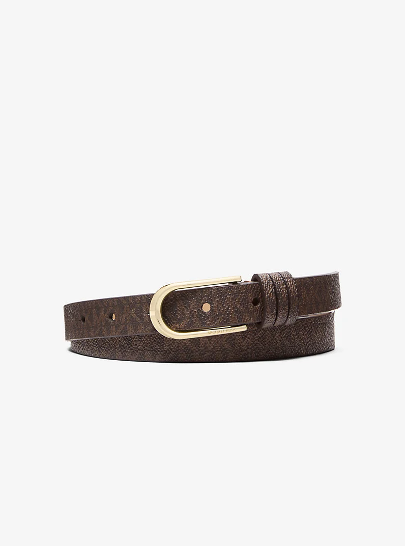 Signature Logo Skinny Belt - 1