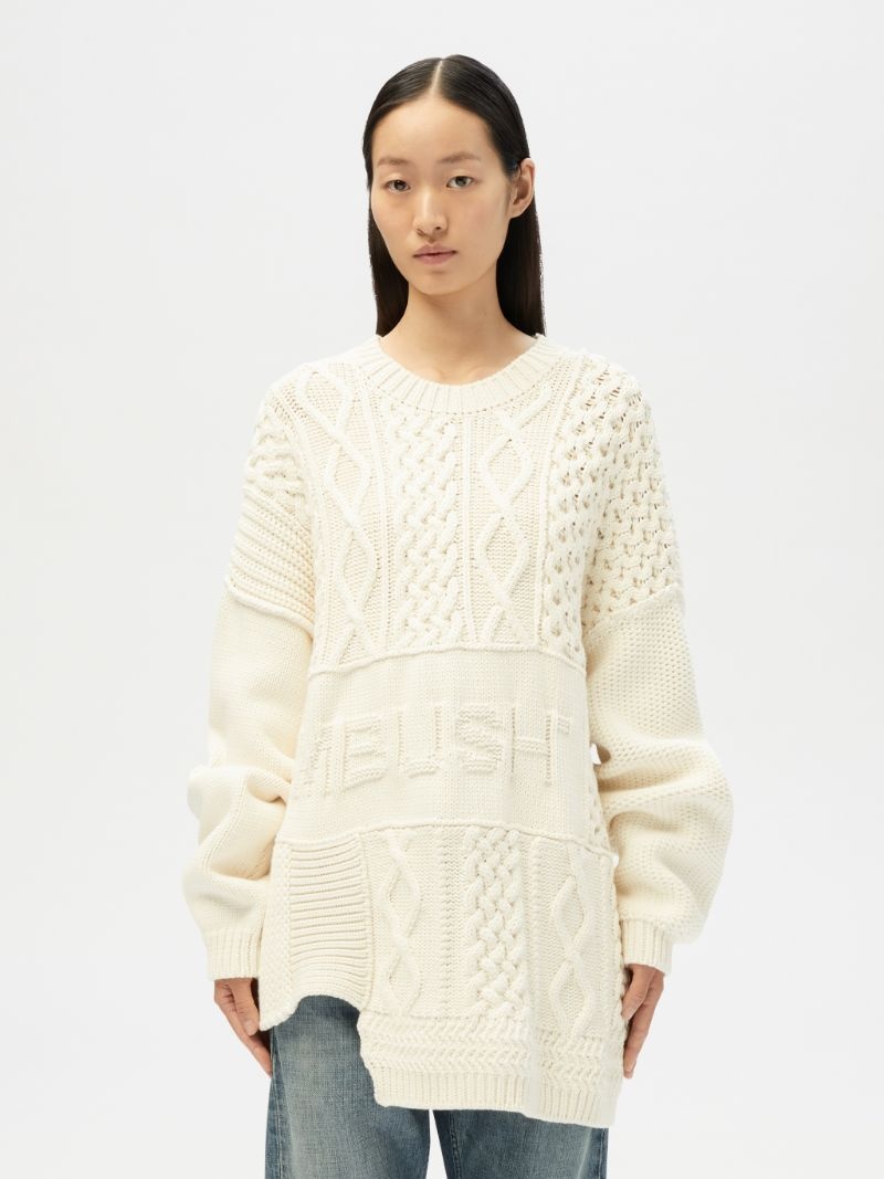 PATCHWORK KNIT CREWNECK - 3