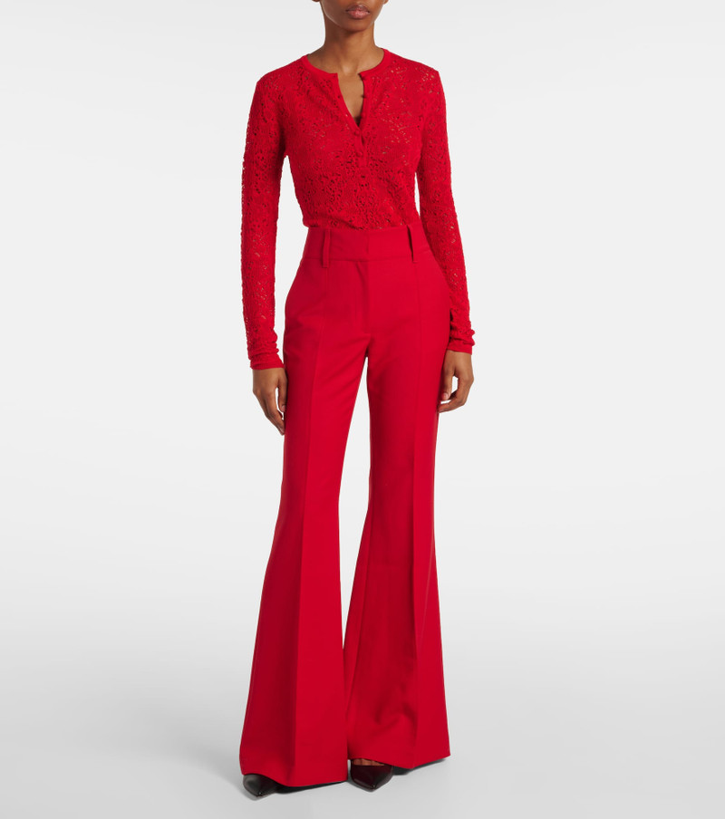 GABRIELA HEARST Ithaca open-knit wool and silk Henley shirt outlook