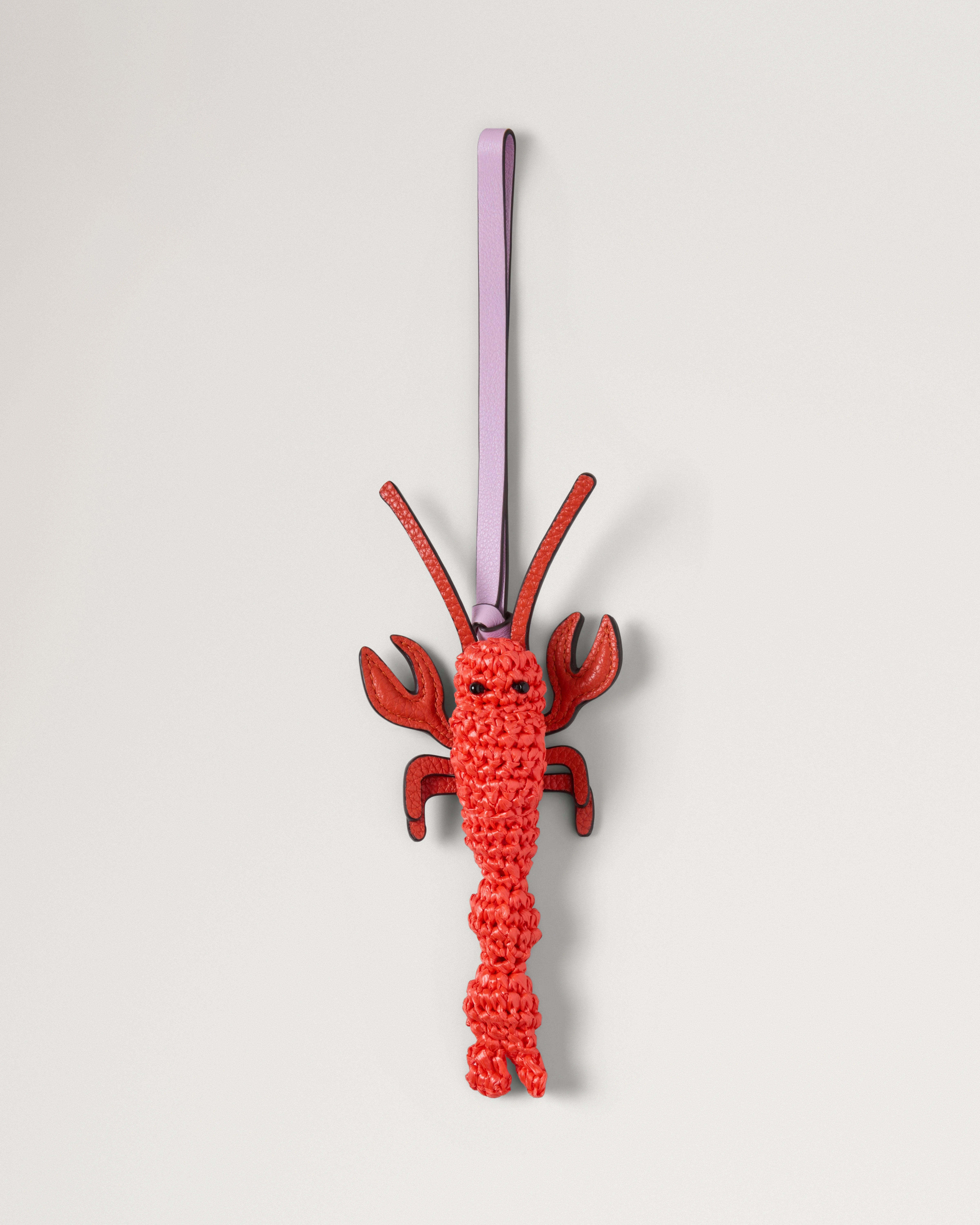 British Summer Bag Charm - Lobster Multicolour Mixed Material - 1