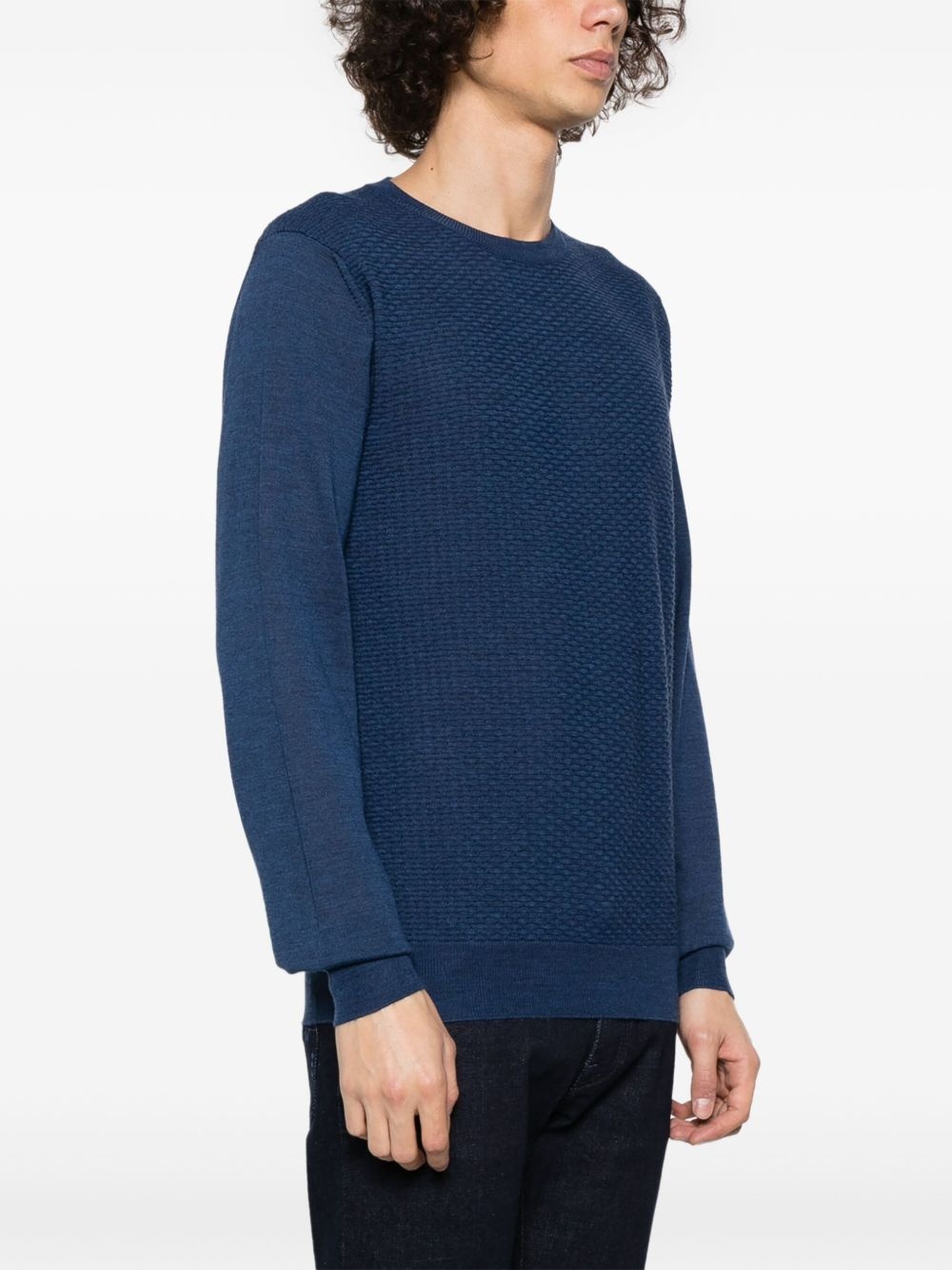 crew-neck virgin wool jumper - 3