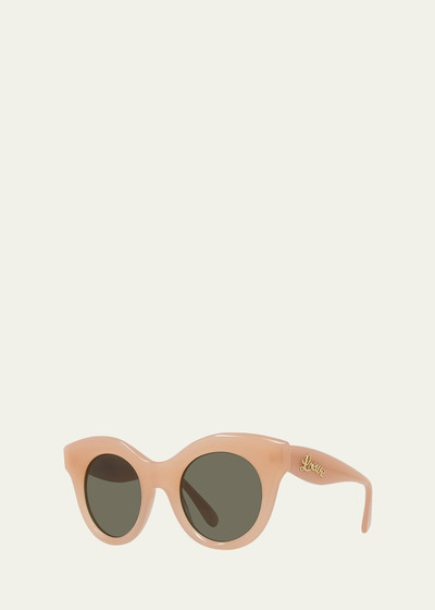 Loewe Curved Logo Acetate & Nylon Cat-Eye Sunglasses outlook