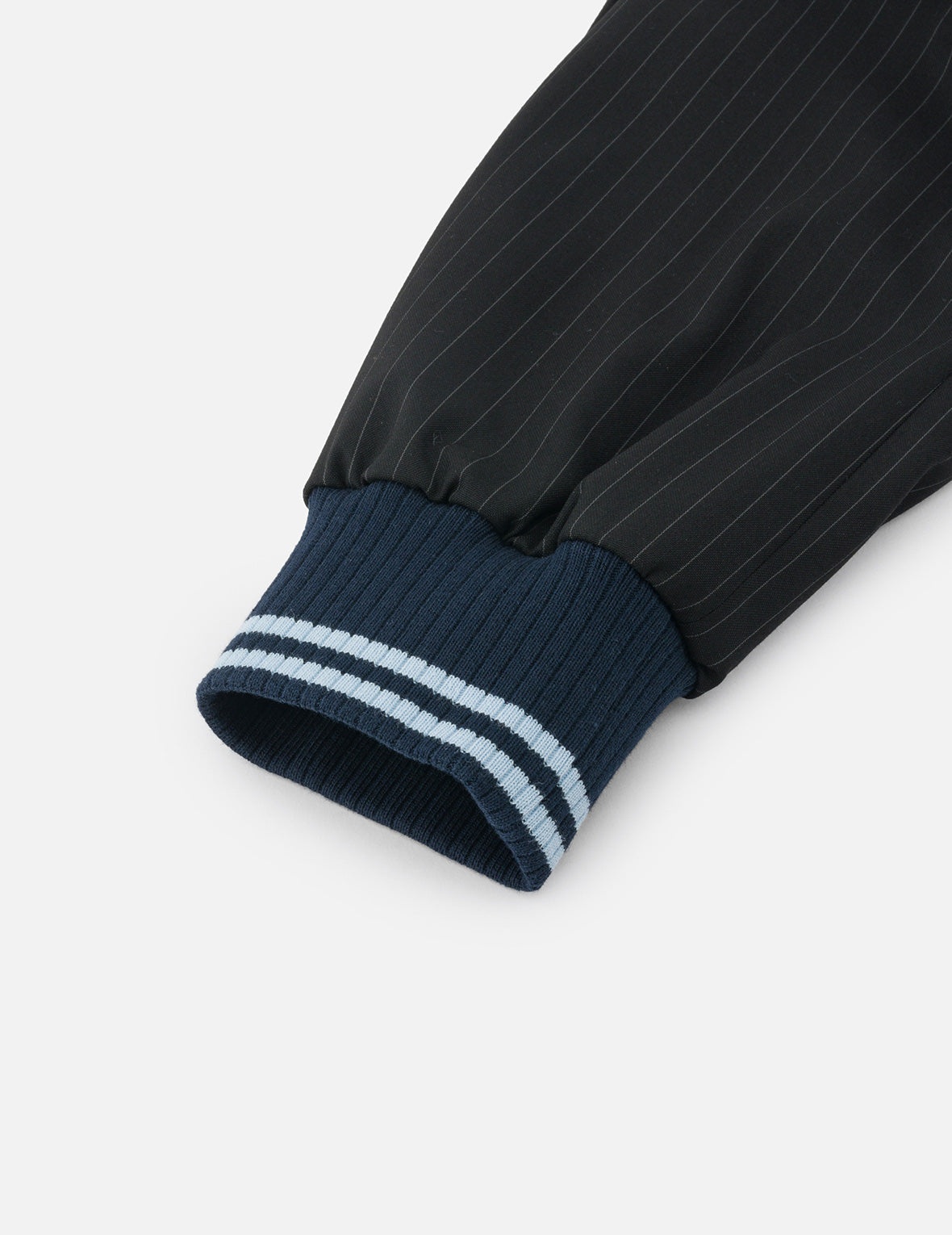 Logo and Slogan Embroidery Regular Fit Striped Suit Ccoach Jacket - 11