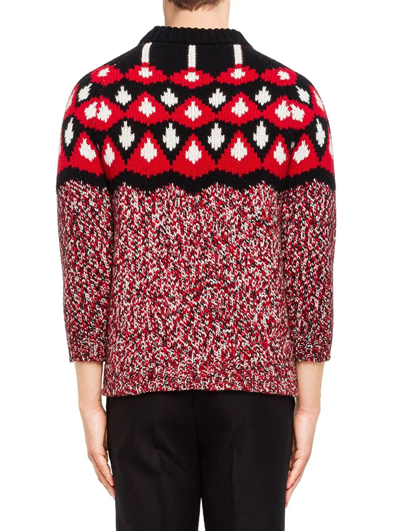 patterned jacquard knit jumper 4