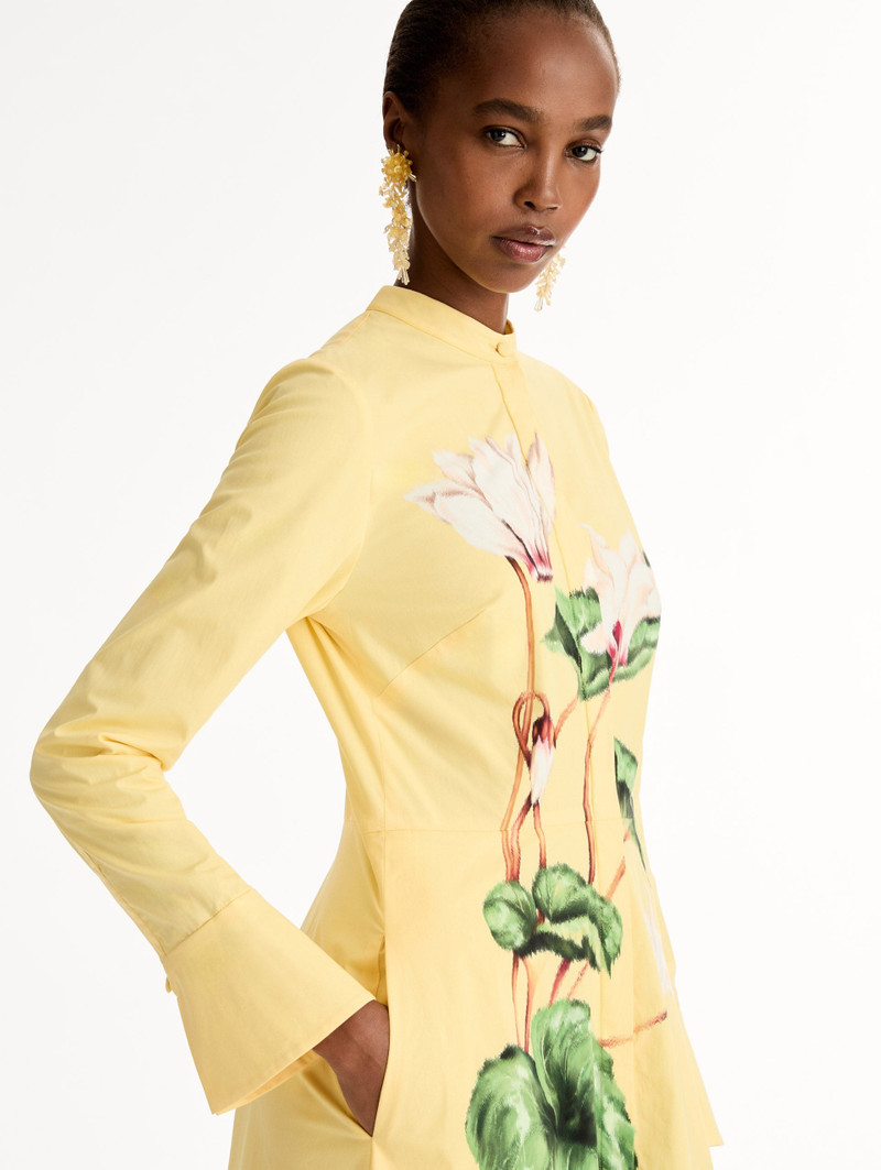 CHINÉ CYCLAMEN COTTON POPLIN CAFTAN 5
