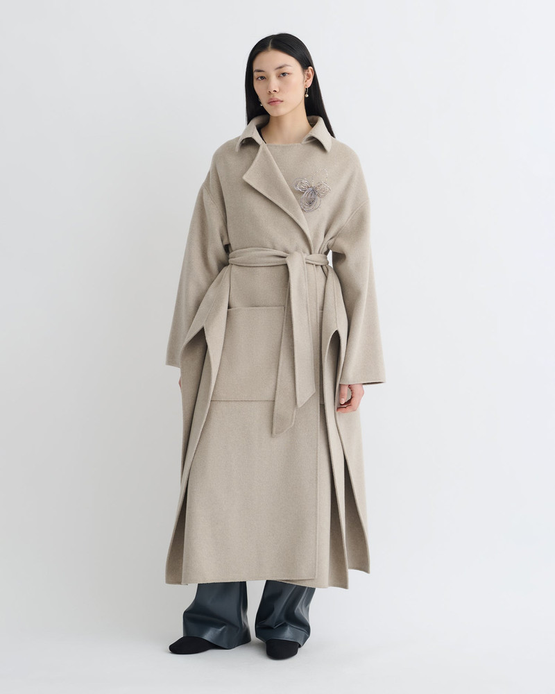 Double Wool Robe Coat 4