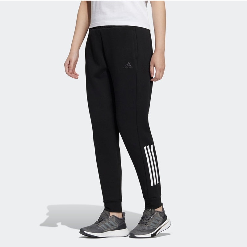 (WMNS) adidas Cny Pant Knit Limited Stripe Printing Bundle Feet Sports Pants/Trousers/Joggers Black  - 3