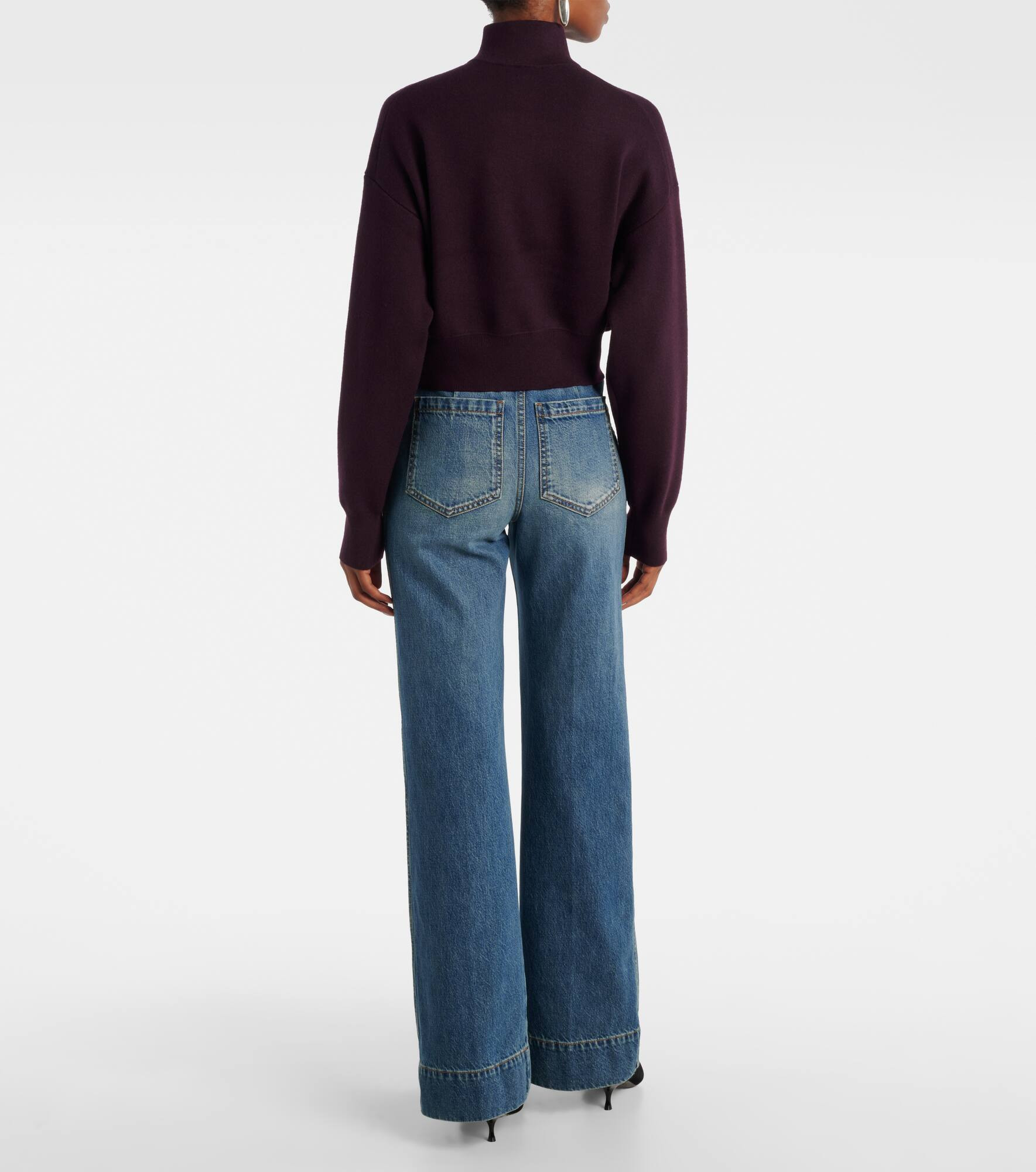 Wool-blend half-zip sweater - 3
