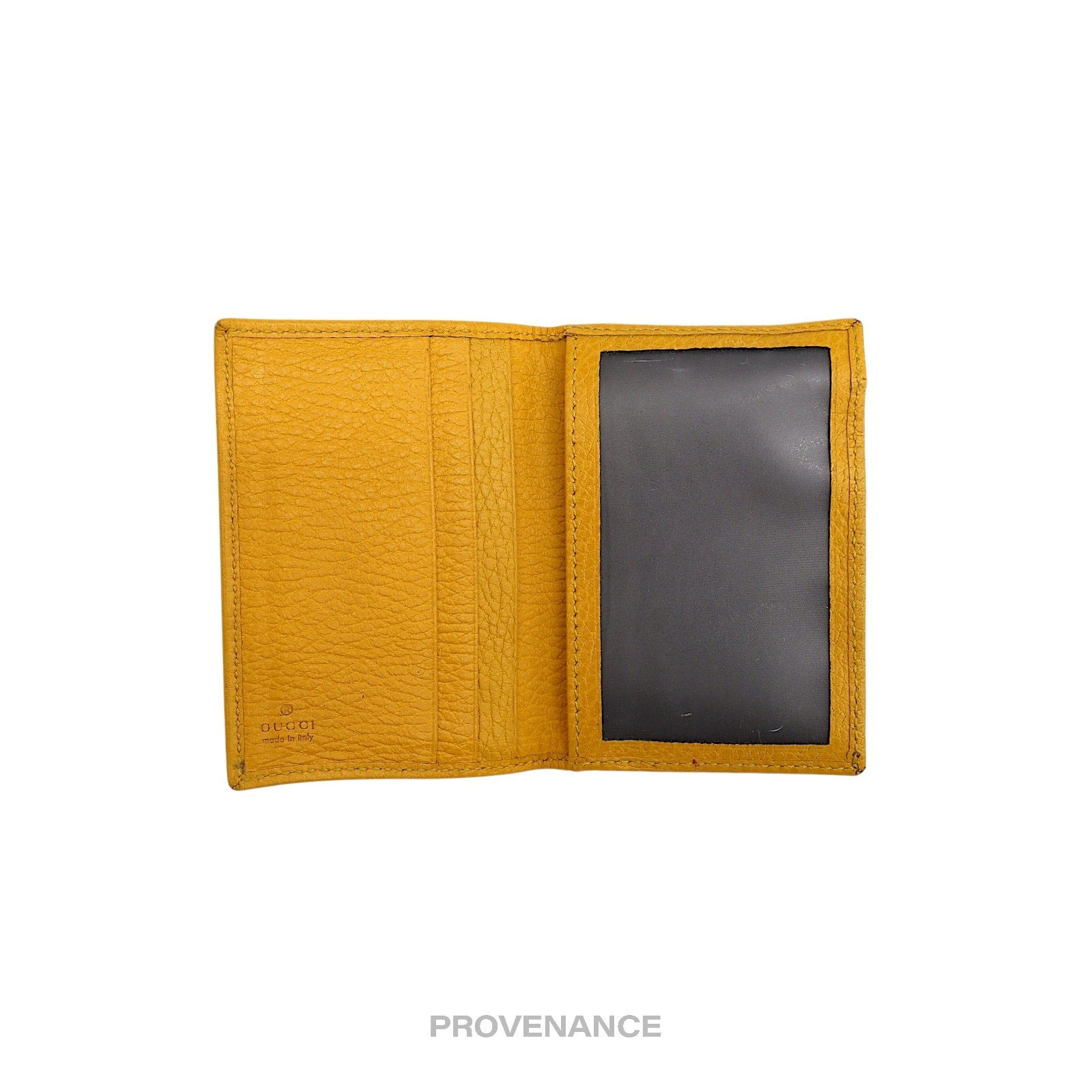 Gucci MII Pocket Organizer Wallet - Yellow Tumbled Leather - 5