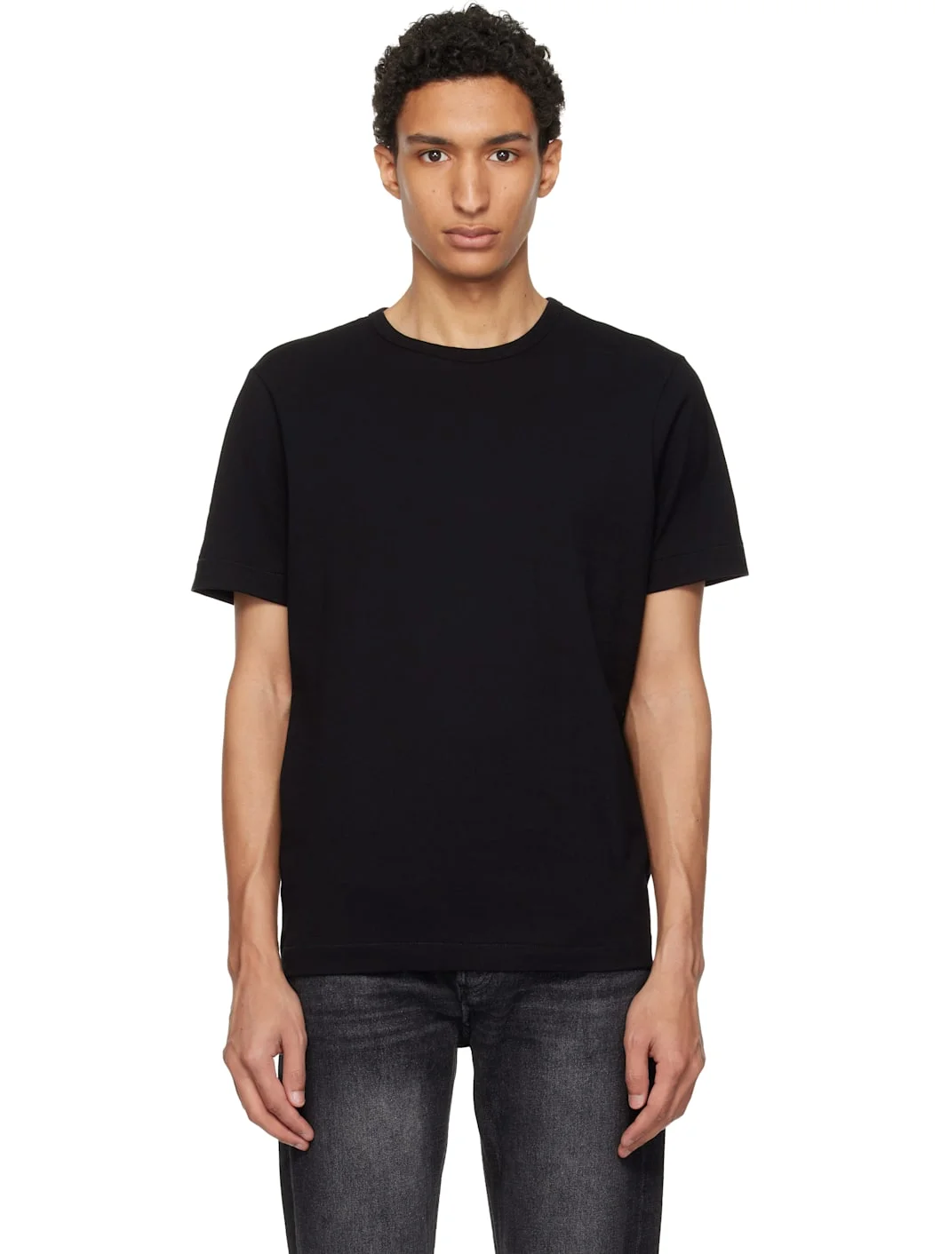 Black 2M15 Mid-Century Machine Refined Fit T-Shirt - 1