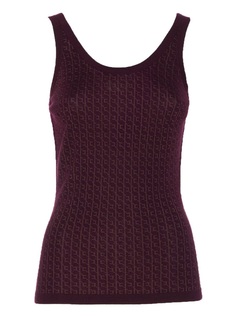 logo-print sleeveless top 1
