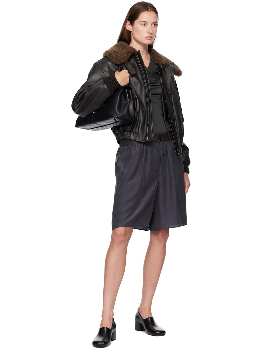 Gray Soft Shorts - 4