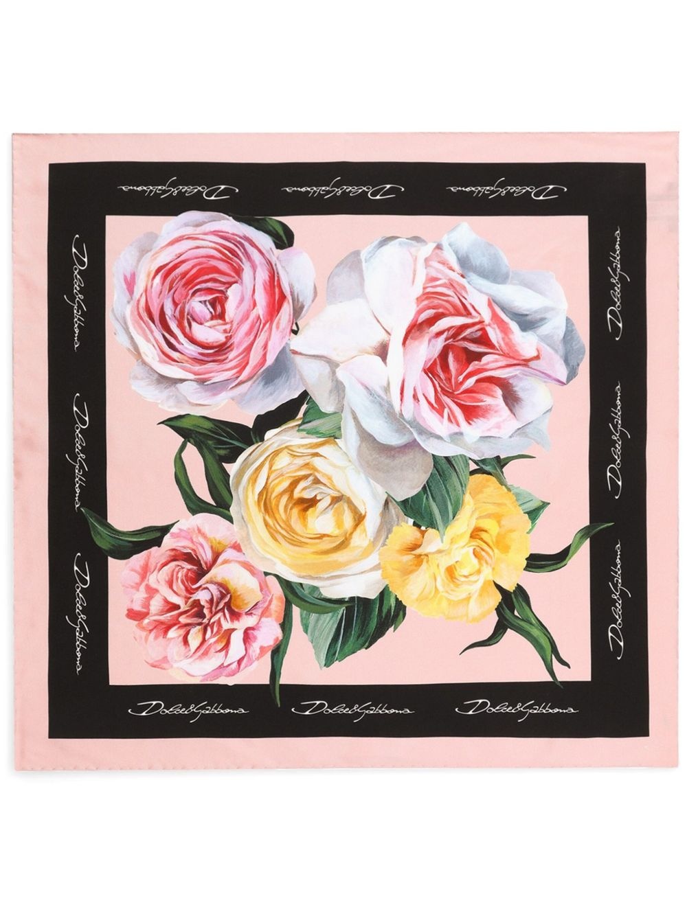 floral-print scarf - 1
