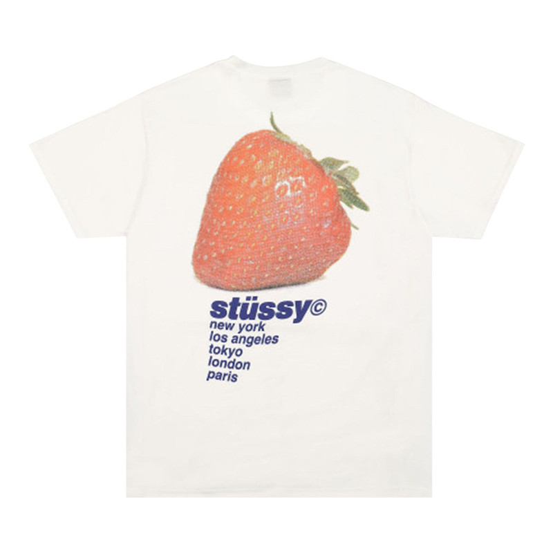 Stüssy Stussy Strawberry Tee 'White' outlook