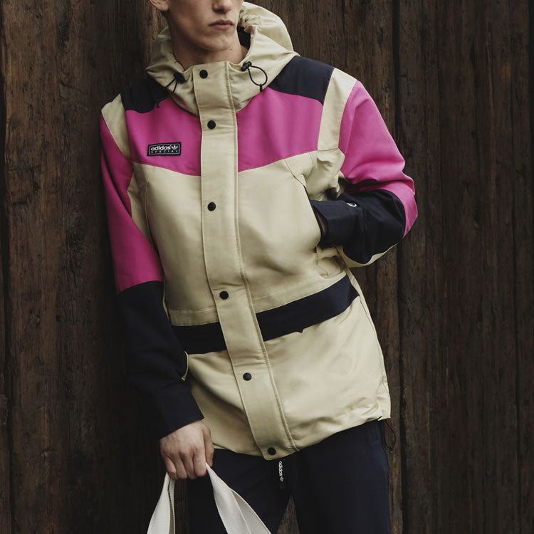 adidas originals Colorblock hooded track Jacket Creamy White GT1821 - 6