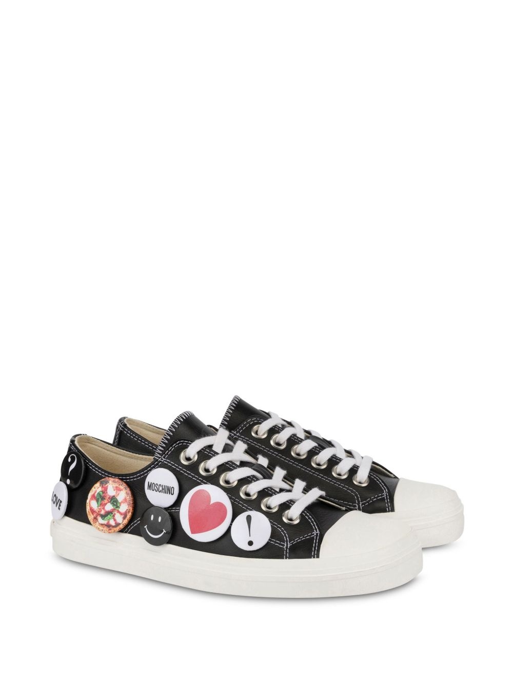 pin-embellished sneakers - 2