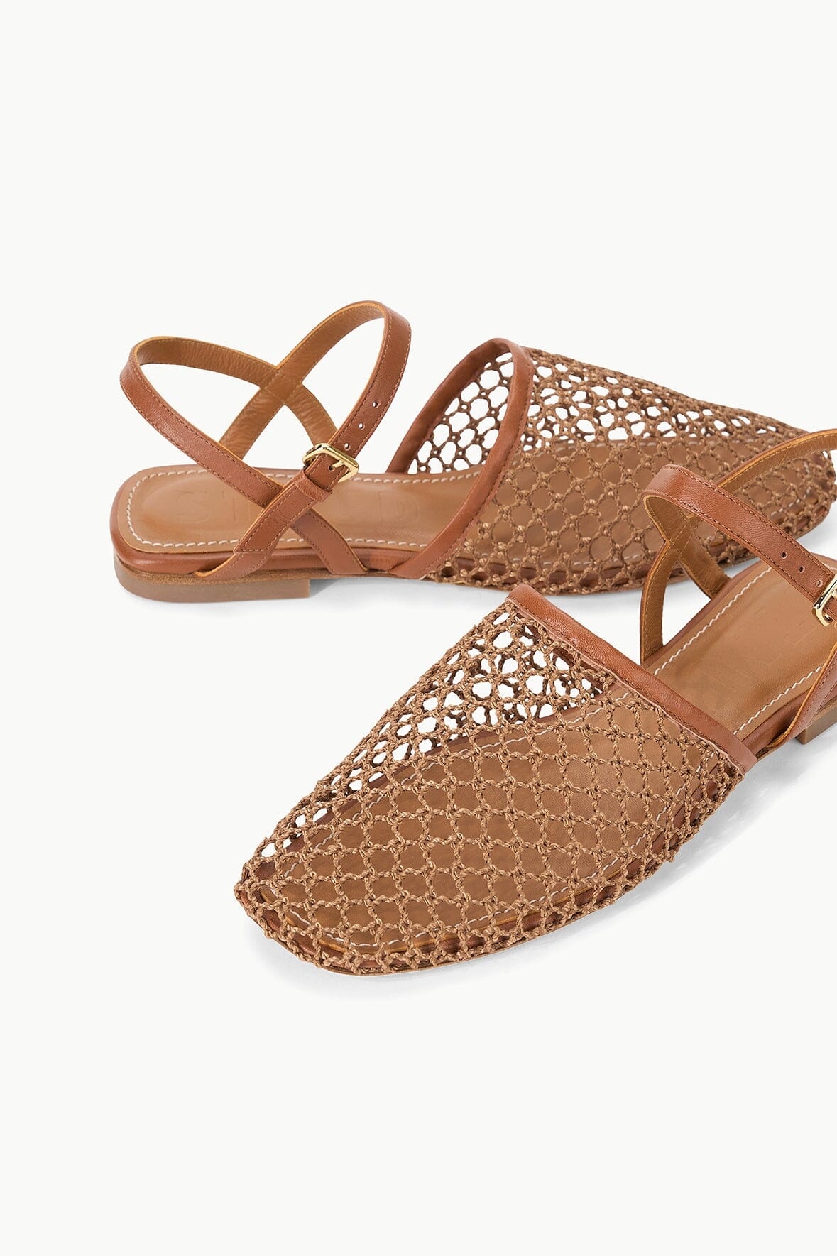 STAUD RETE SANDAL TAN NETTING - 3